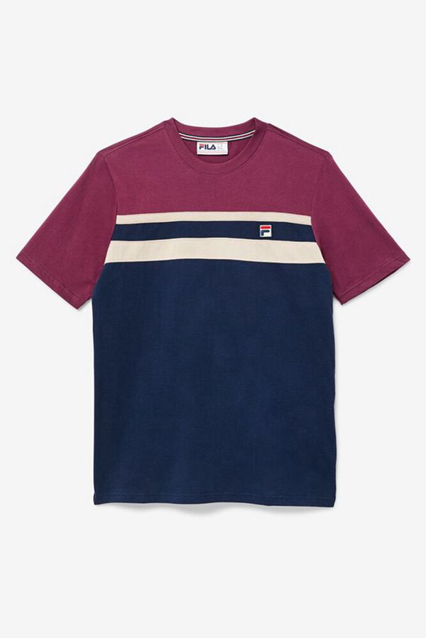 Fila Dover Sleeve Men's Tee - Navy /,NZ 503-56823